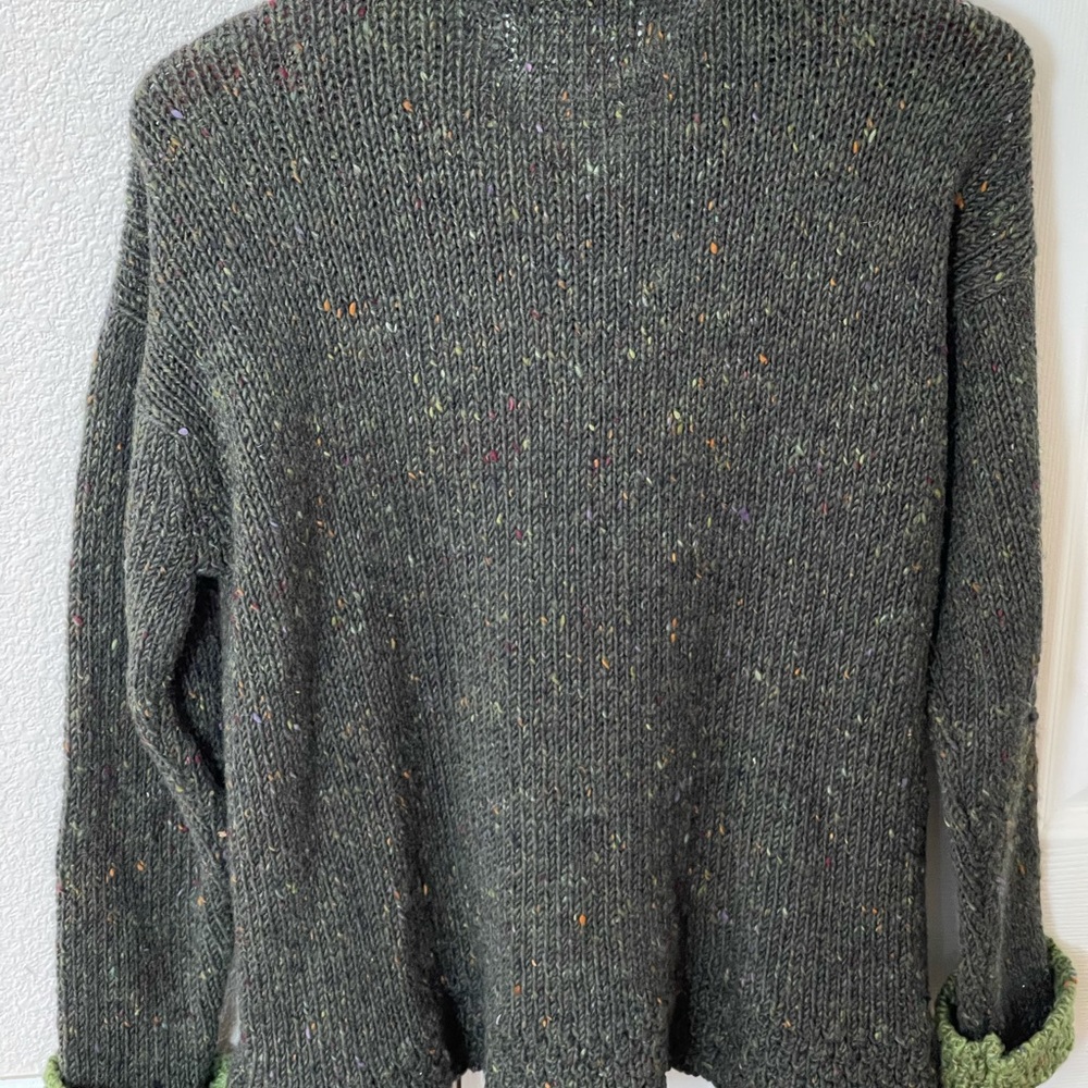 Glendalough Woolen Mills Green Cardigan Ireland L - Picture 7 of 14